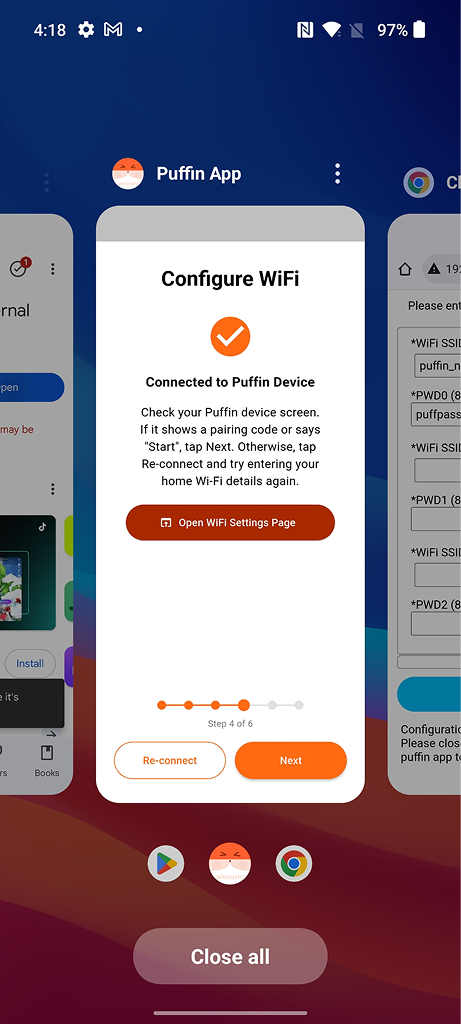 Switch to app
