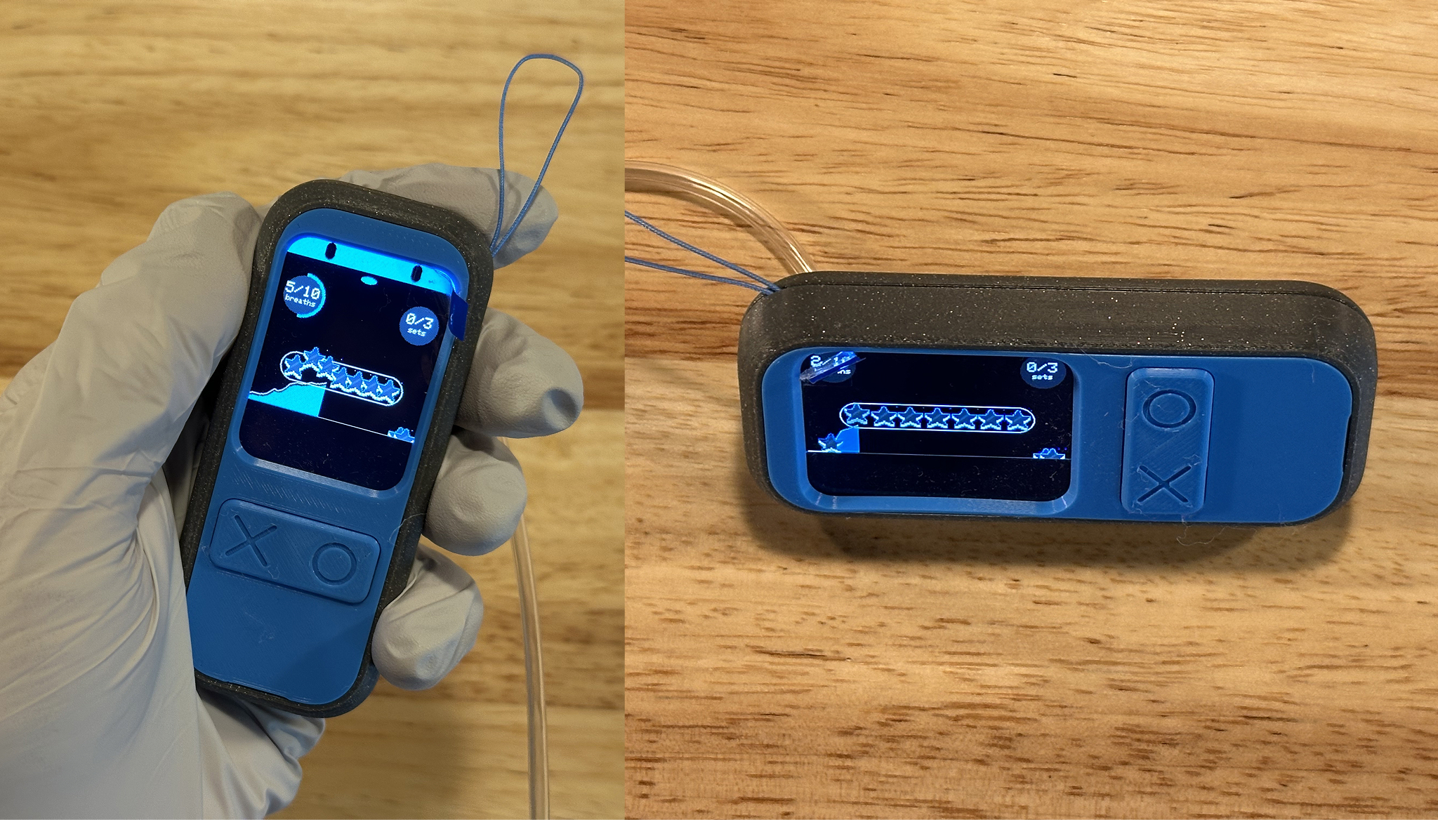 Holding the device